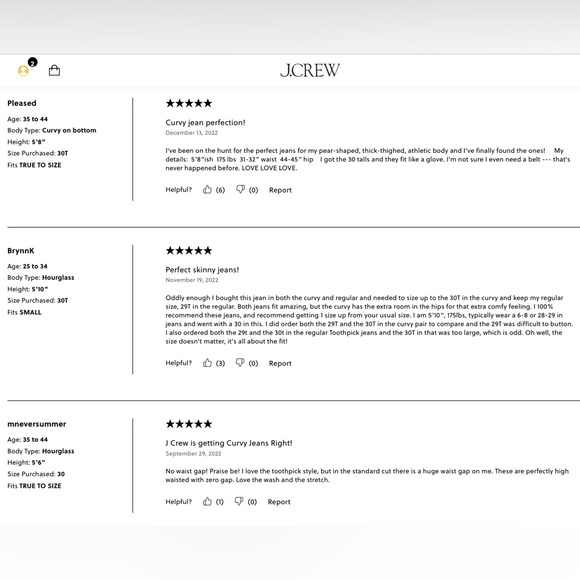 NWT J. Crew Curvy Toothpick Jean - Picture 6 of 7